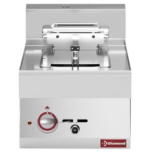 Diamond E65/F10-4T-230V/3-N Single Basket Countertop Electric Fryer, 7.5kW - E65-F10-4T-230V-3-N - 1