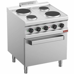 Diamond C4EF7-BF 4 Round Plates Electric Range with Oven, 13.5kW - C4EF7-BF - 1