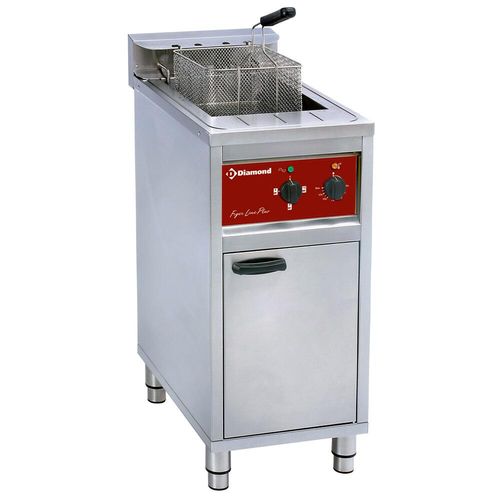Diamond FSM-16E/N Single Basket Freestanding Electric Fryer, 12kW - FSM-16E-N - 1
