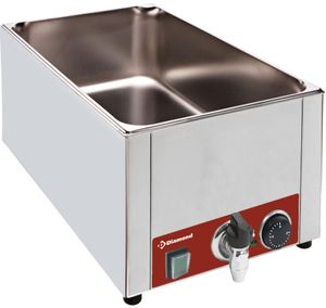 Diamond BMZR/XS Electric Table 1/1 GN Bain Marie, 150mm Deep - BMZR-XS - 1