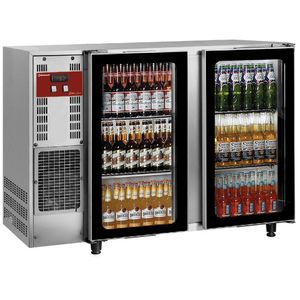 Diamond TAVX/2G-R2 Hinged Glass Double Door Stainless Steel Bottle Cooler, 375 Litres - TAVX-2G-R2 - 1