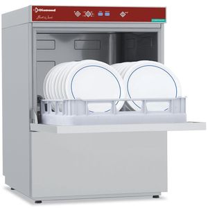 Diamond DFS7/6-AC 500mm Basket Frontloading Dishwasher with Integral Softener, 24 Baskets/hour - DFS7-6-AC - 1