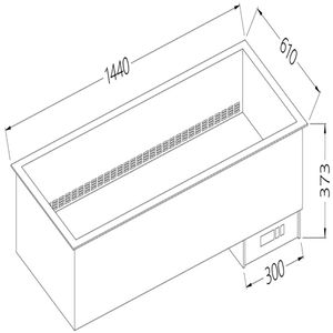 Diamond DI/BX15-PSC Dried up Electric Bain Marie, 4 x 1/1 GN - DI-BX15-PSC - 1