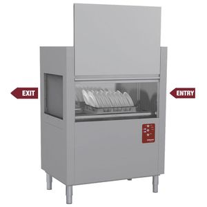 Diamond D117E/7-DX- Rack Conveyor Dishwasher, 120 Baskets per Hour - D117E-7-DX- - 1