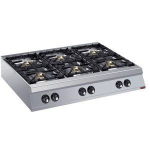 Diamond G22/6B12T-N 6 Burner Countertop Gas Range Cooker - G22-6B12T-N - 1