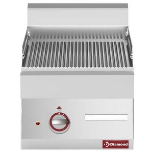 Diamond E65/PR4T-N Ribbed Electric Cooking Plate, 4.5kW - E65-PR4T-N - 1