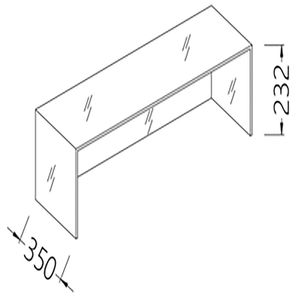 Diamond TS Option : Glass Structure, Neutral Cash Counter (Frontal Glass Pane, Upper And 2 Laterals) In (Ml) - TS - 1