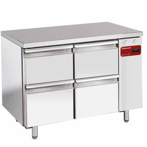Diamond TS2N/H_2XK1/2-H 4 Drawer Stainless Steel Refrigerated Counter - TS2N-H_2XK1-2-H - 1