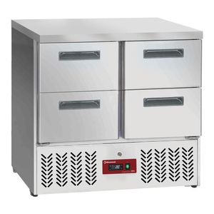 Diamond SA26-C4 4 x 1/2 Drawers Refrigerated GN 1/1 Counter - SA26-C4 - 1