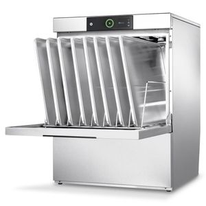 Hobart FXL-10C 500mm Basket Frontloading Commercial Dishwasher with Chemical Pump & Drain Pump, 18 Plates - FXL-10C - 1