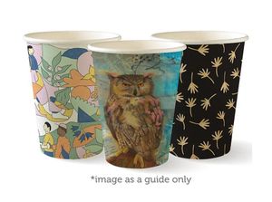 BioPak 12oz Single Wall Art Series BioCup (Pack of 1,000) - BC-12-ART SERIES-UK - 7