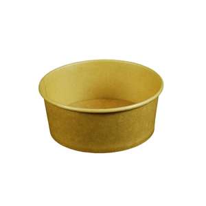 KPLASALAD750 - Enviroware Kraft PLA Lined Containers 750ml - Case 300 - KPLASALAD750