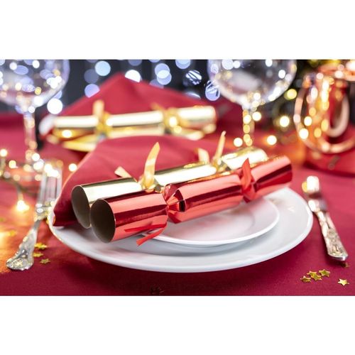 Fiesta Red & Gold 9" Christmas Crackers - CN782 - 5