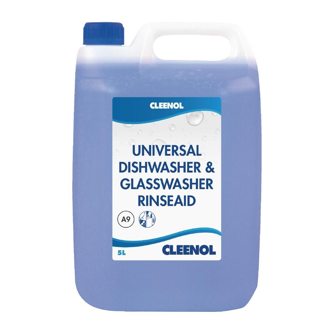Cleenol Universal Dishwasher and Glasswasher Rinse Aid 5Ltr (2 Pack) - FT360 - 1