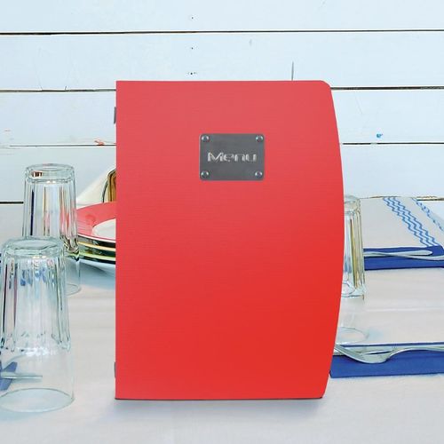 Securit Rio Menu Cover Red A4 - GL106 - 4