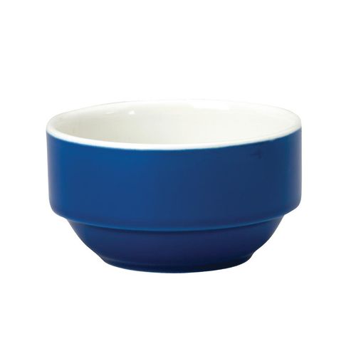Churchill New Horizons Colour Glaze Consomme Bowls Blue 105mm - M827 - 1