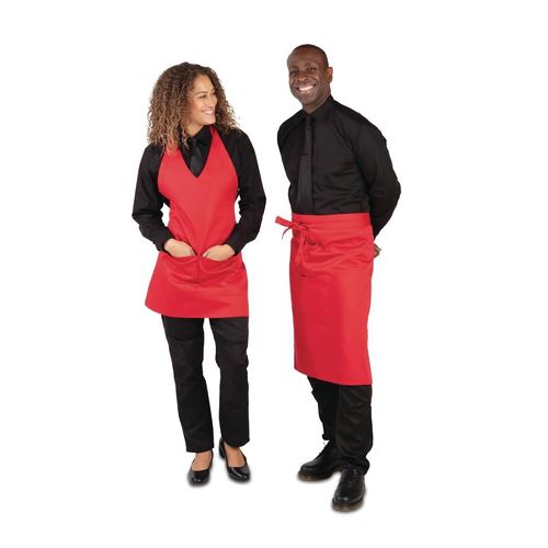 Whites Regular Bistro Apron Red