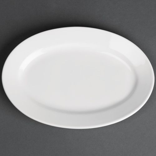 Royal Porcelain Classic White Oval Plates 200mm (Pack of 12)