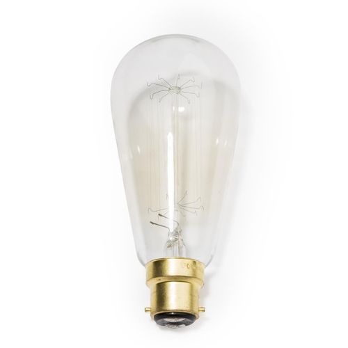 Crystalite CFL Antique Squirrel Cage GLS Bulb Bayonet Cap 60W