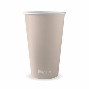 BioPak 16oz (90mm) Aqueous Single Wall BioCup (Case of 1000) - ABC-16-UK - 1