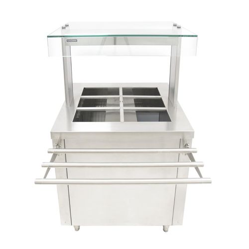 Parry Flexi-Serve Hot Cupboard with Wet Bain Marie Top and Quartz Heated Gantry FS-HBW2PACK - CH190 - 2