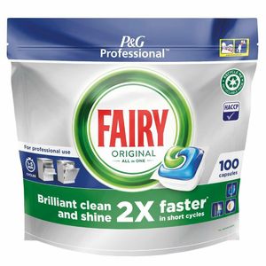 Fairy Professional Original All-In-One Dishwasher Tablets (Pack of 2 x 100) - DX546 - 1