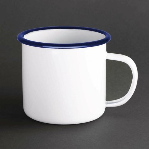 Olympia Large Enamel Soup Mugs 670ml (Pack of 6) - DC398 - 1