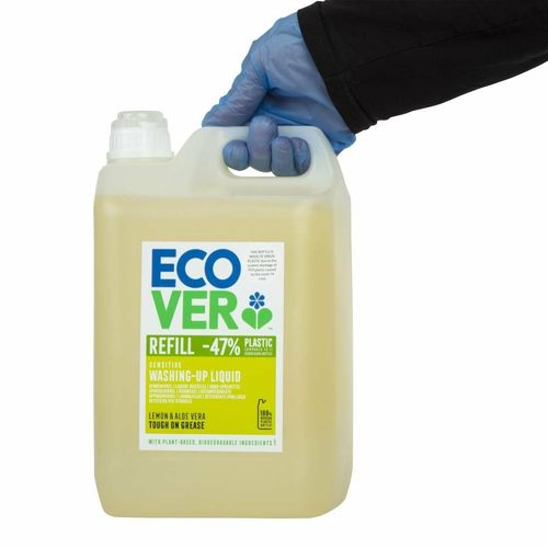 Ecover Lemon and Aloe Vera Washing Up Liquid Concentrate 5Ltr - GG203 - 5