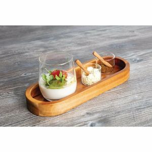 Wooden Condiments Tray - GH308 - 3