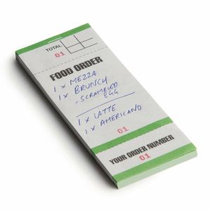 Bar Food Pad With Order Tickets Single Leaf (Pack of 50) - G522 - 1