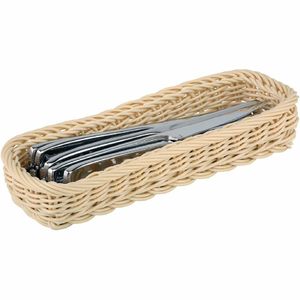 APS Polypropylene Rectangular Rattan Basket - CF301 - 1