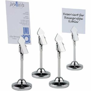 Stainless Steel Table Number Grips 105mm (Pack of 4) - CF308 - 1