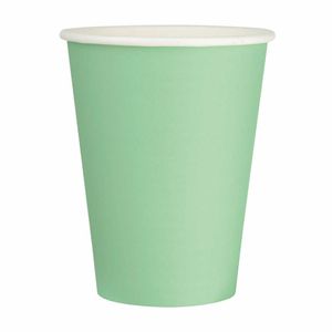 Fiesta Recyclable Single Wall Takeaway Coffee Cups Turquoise 340ml / 12oz (Pack of 1000) - GP404 - 1