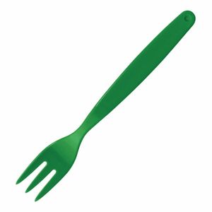 Olympia Kristallon Polycarbonate Fork Green (Pack of 12) - DL120 - 1