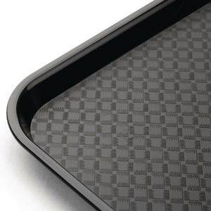 Olympia Kristallon Polypropylene Fast Food Tray Black Small 345mm - DP216 - 3
