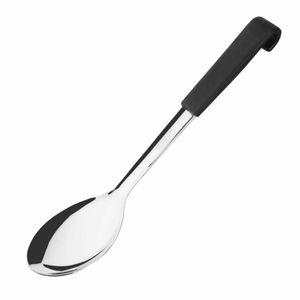 Vogue Black Handled Serving Spoon 340mm - CS910 - 1