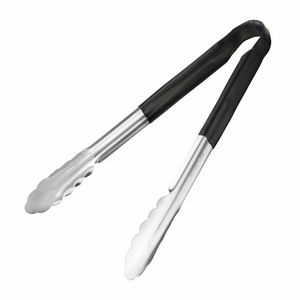 Hygiplas Colour Coded Black Serving Tongs 11 - CB153 - 1