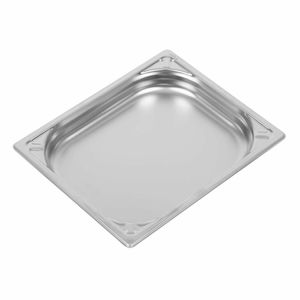 Vogue Heavy Duty Stainless Steel 1/2 Gastronorm Pan 40mm - DW437 - 1