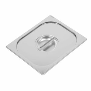 Vogue Heavy Duty Stainless Steel 1/2 Gastronorm Pan Lid - DW456 - 1