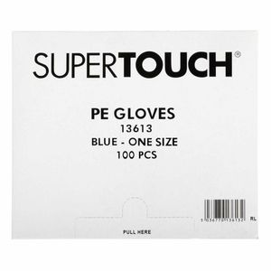 Disposable Powder-Free Polyethylene Gloves Blue (Pack of 100) - U602 - 3