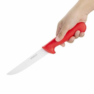 Hygiplas Stiff Blade Boning Knife Red 15cm - C890 - 3
