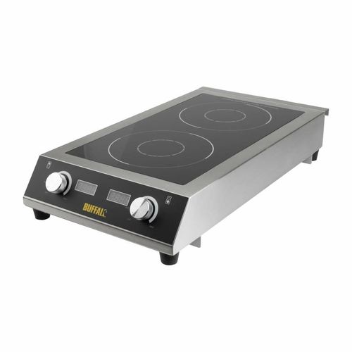 Buffalo Heavy Duty Double Induction Hob 7kW - GF239 - 1