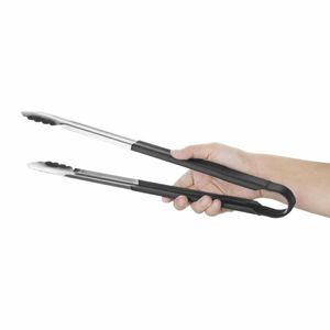 Hygiplas Colour Coded Serving Tong Black 405mm - HC848 - 3
