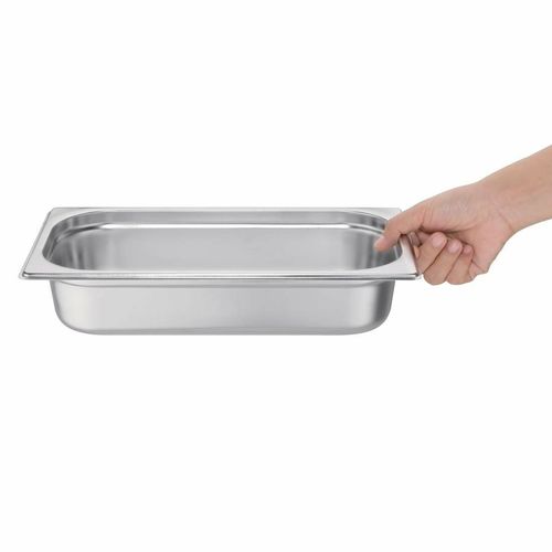 Vogue Stainless Steel 1/3 Gastronorm Pan 65mm - K929 - 5