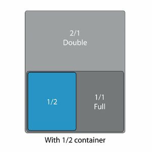 Vogue Polycarbonate 1/2 Gastronorm Container 150mm Clear - U230 - 3