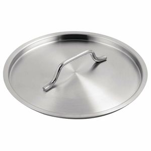 Vogue Stainless Steel Saucepan Lid 200mm - M949 - 1