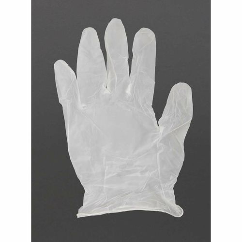 Vogue Powder-Free Vinyl Gloves Clear Extra Large (Pack of 100) - Y247-XL - 1