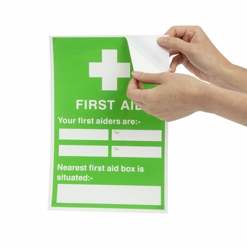 First Aiders Nearest First Aid Box Sign - Y922 - 5