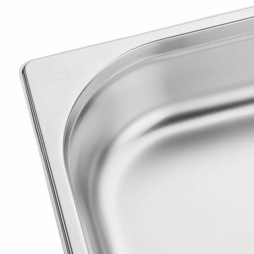 Vogue Stainless Steel 1/1 Gastronorm Pans 65mm (Pack of 6) - S895 - 5