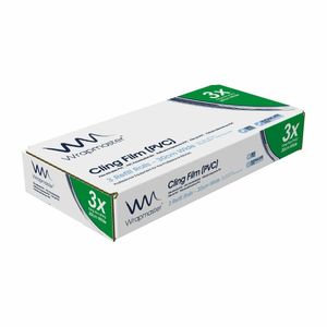 Wrapmaster Cling Film 300mm x 100m (Pack of 3) - CB624 - 3